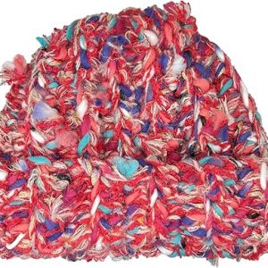 Textured Ribbed Knit Beanie - Pink